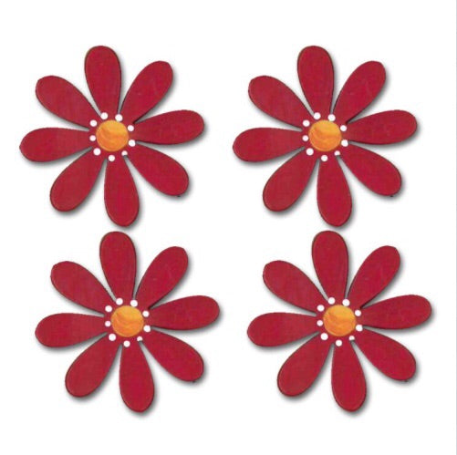 Flower magnet red