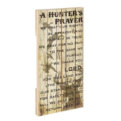 Hunters Prayer Crate Sign