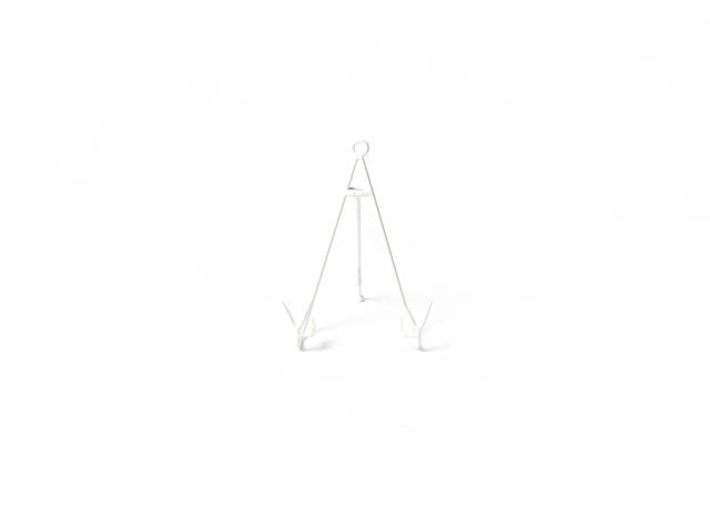 Medium Flare Plate Stand -White