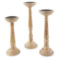 Mud Pie Thin Distressed Candle Sticks