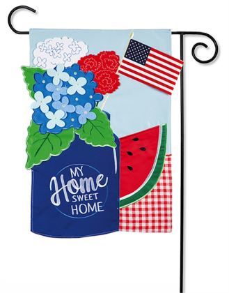 My Home Sweet Home Garden Applique Flag