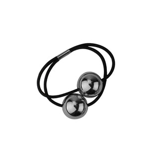 Hair Tie with Silver Accessories