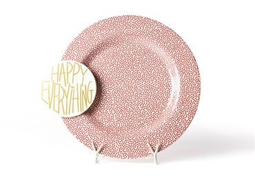 Red Small Dot Happy Everything Big Platter