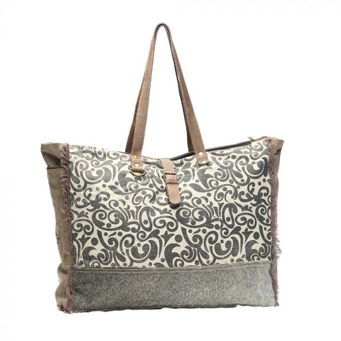 FLORAL PRINT WEEKENDER BAG