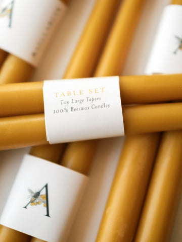 Anellabees 100% Pure Beeswax Tapers