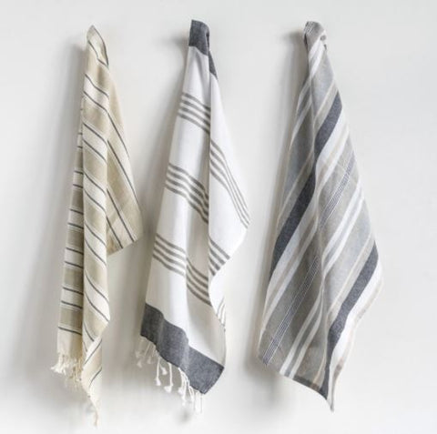 Cotton Striped Tea Towels
