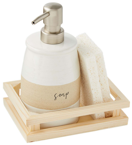 SOAP PUMP AND SPONGE SET