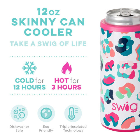 12 oz Party Animal Skinny Can Cooler