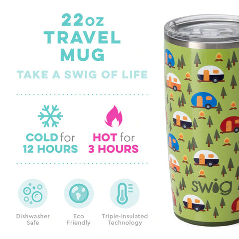 Happy Camper Travel Mug (22oz)