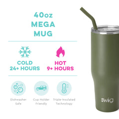 Olive Mega Mug (40oz)