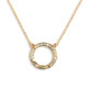 Circle Necklace - Green/Gold