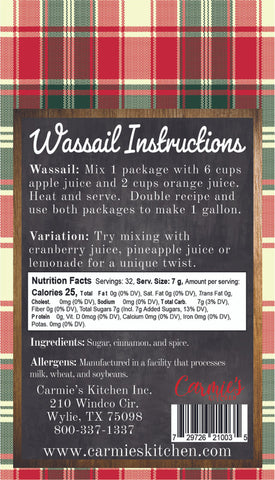 WASSAIL SPICED CIDER MIX