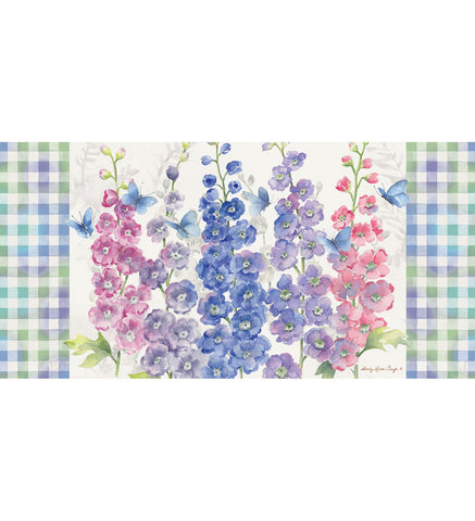 Delphiniums Sassafras Switch Mat, 22" X 10"