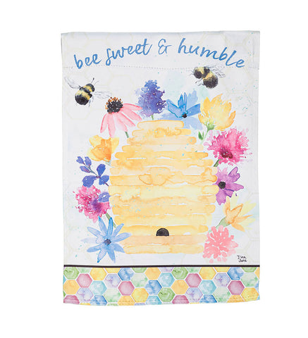 Bee Sweet Bee Humble Garden Suede Flag