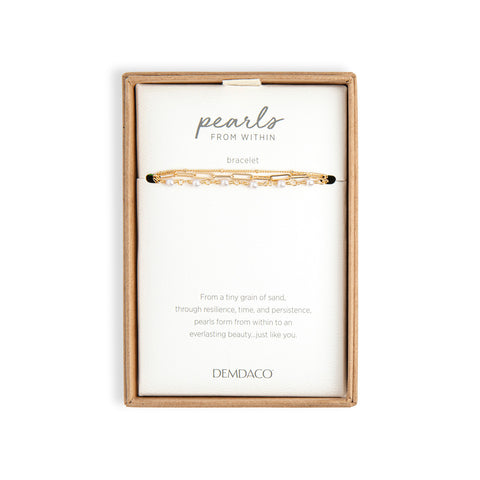 Pearls From Within Bracelet - Gold