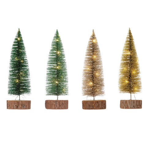 Bottle Brush Tree with LED Lights