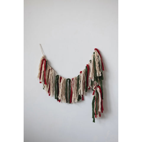59"L Fabric Tassel Garland