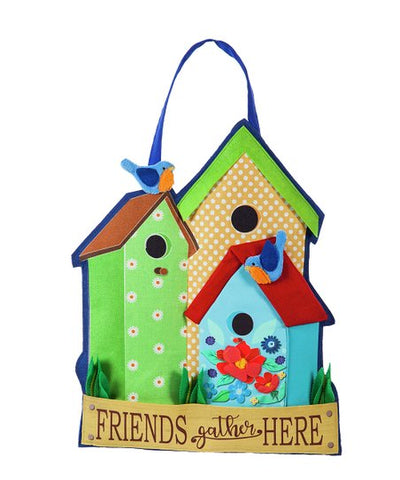 Birdhouse Gathering Door Decor